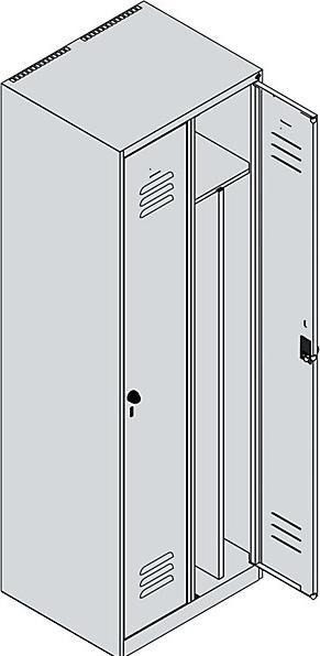 Actual product image C+P Classic PLUS locker (60 cm, 185 cm)