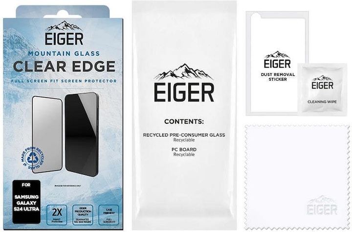 Produktbild Eiger Mountain Glass Clear Edge (1 Stück, Samsung Galaxy S24 Ultra)