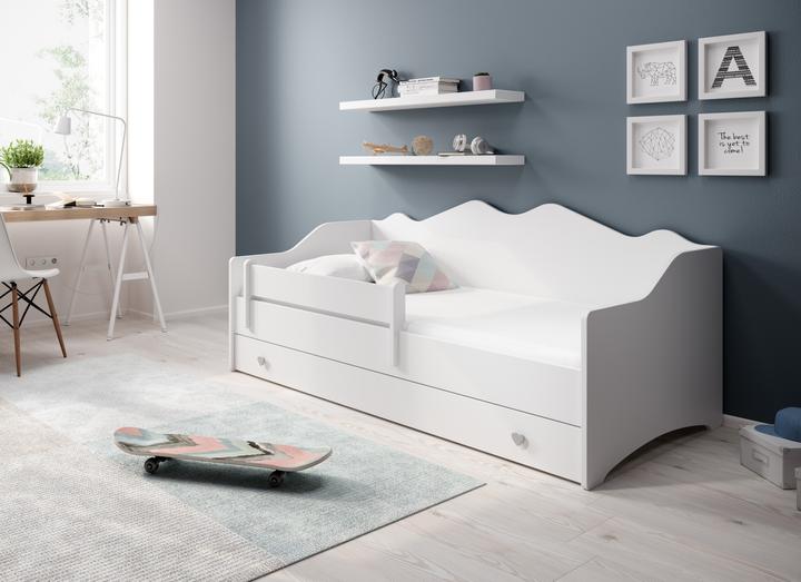 Actual product image ADRK Furniture Bed with mattress EMKA Gray, White 160x80