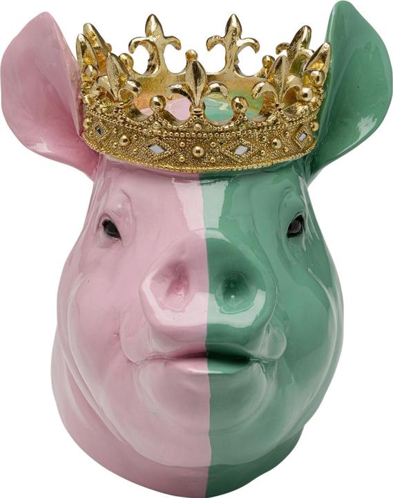 Kare Design Deko Figur Crowned Pig 28cm