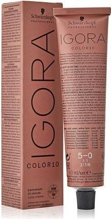 Image du produit Schwarzkopf Professional Igora Color 10 Permanent 10 Minute Color Cream (5-0 brun clair)