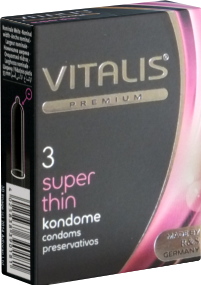 Immagine prodotto Vitalis PREMIUM "Super Thin" 3 preservativi extra sottili per una maggiore sensibilità (3 pz.)