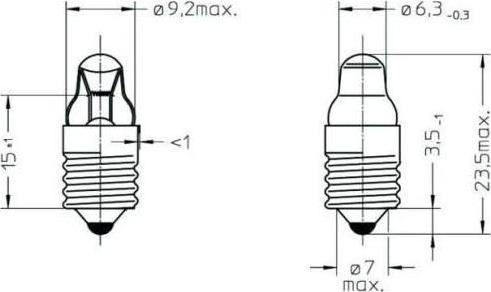 Produktbild Varta Glühbirnchen 742 (E10, 6.49 lm, 2 x)