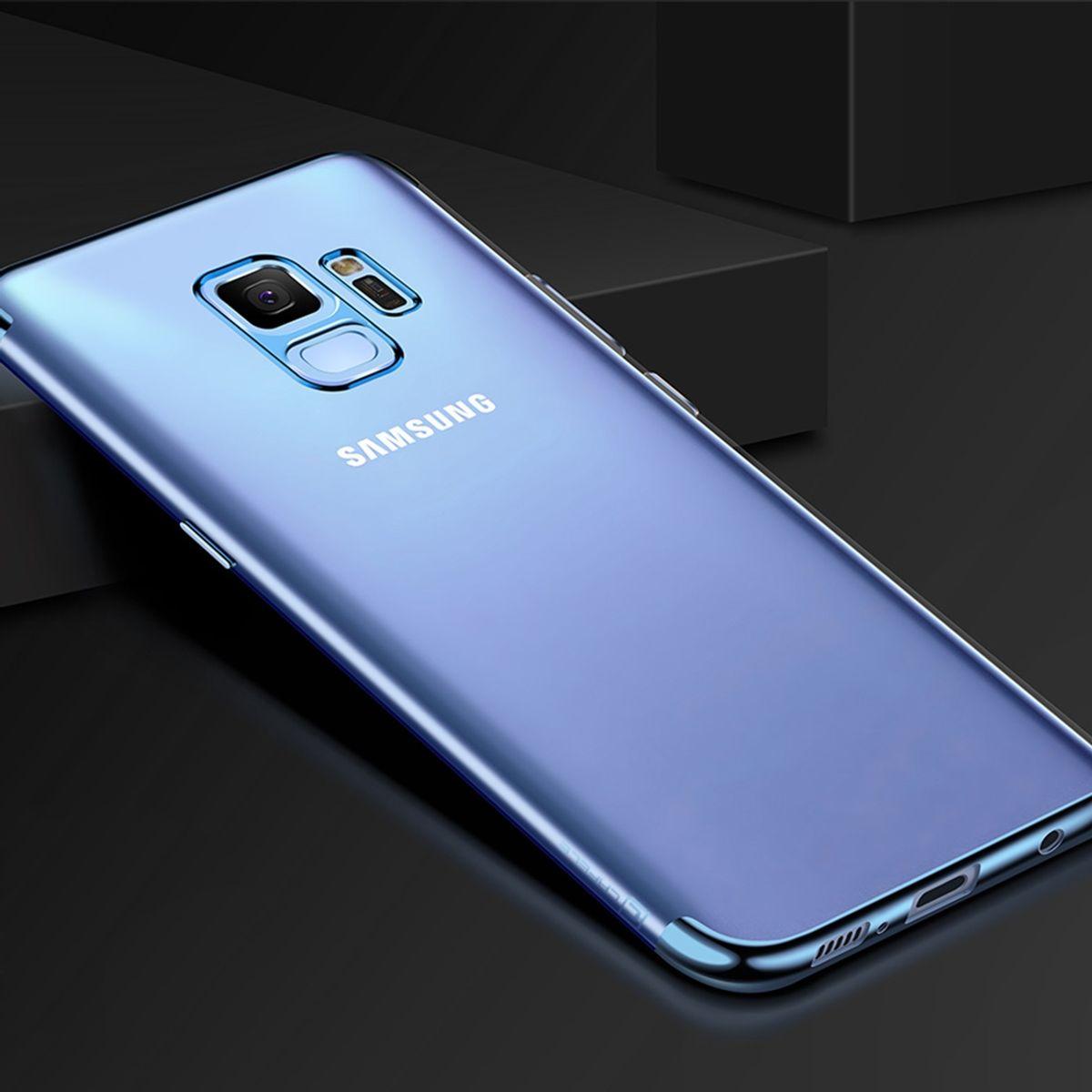 Thumbnail - König Design Handy Hülle Schutz Case für Samsung Galaxy S9 Durchsichtig Transparent Blau Neu (Samsung Galaxy S9+), Smart...