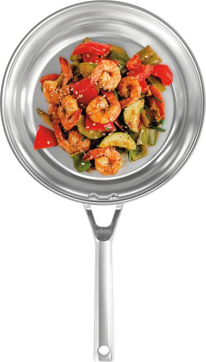 Image du produit Ninja NIA Set de casseroles 5t.EverCl.ES avec GD (24 cm, Ensemble de casseroles et de poêles de cuisson, Acier inoxydable)