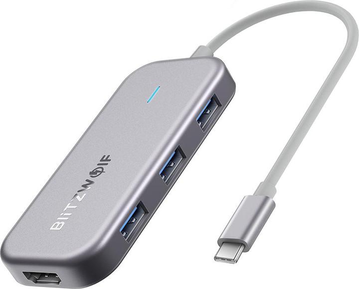 Actual product image BlitzWolf BW-TH5 Interface Hub USB 3.2 Gen 1 (3.1 Gen 1) Type-C (USB-C, 5 Ports)