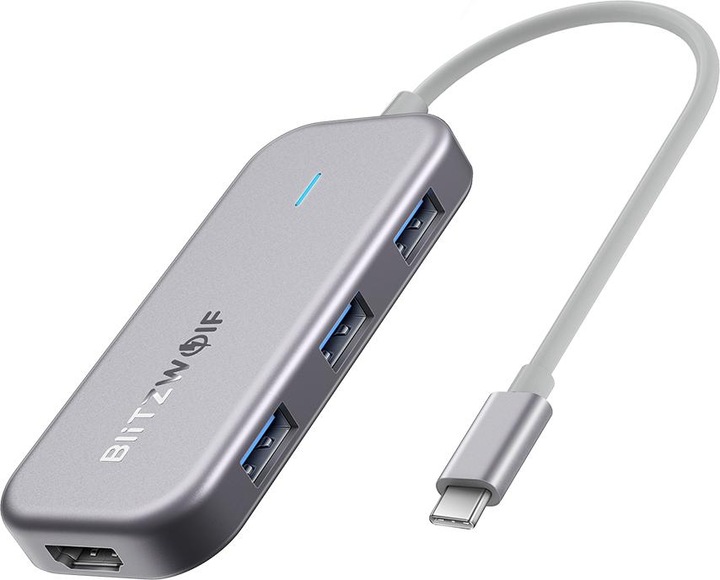 Actual product image BlitzWolf BW-TH5 Interface Hub USB 3.2 Gen 1 (3.1 Gen 1) Type-C (USB-C, 5 Ports)
