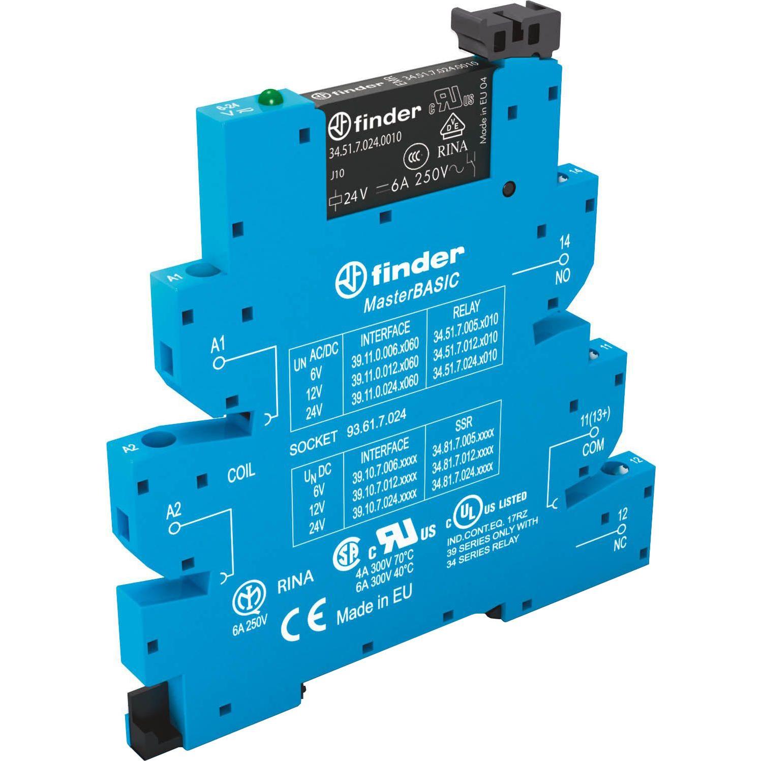 Thumbnail - Finder Interface module SPDT 6A 12V ac/dc, Relais