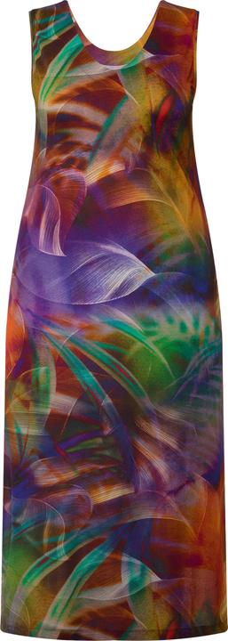 Produktbild Ulla Popken Midi-Slinkykleid, A-Linie, V-Ausschnitt, ärmellos (58)