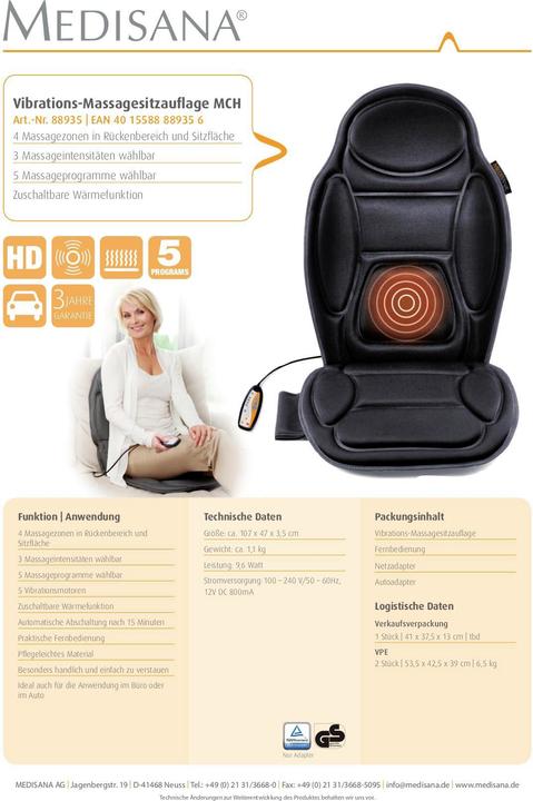 Actual product image Medisana Mch