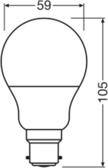 Image du produit Osram LEDSCLA60 8,5W/827 230VFR B22D 10X1OSRAM (B22d, 806 lm, 6 x)