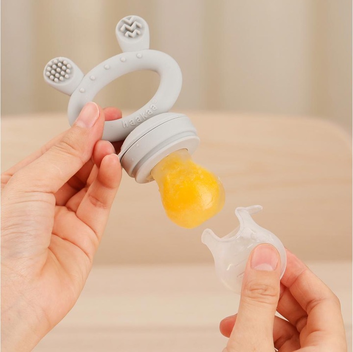 Actual product image Haakaa Fruchtsauger und Gefrierhülle Set - Blush