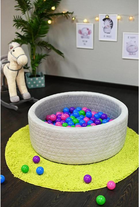 Image du produit Knorrtoys Bällebad soft - "Cosy geo grey" 300 balls softcolor' (ca. 6cm Durchmesser)