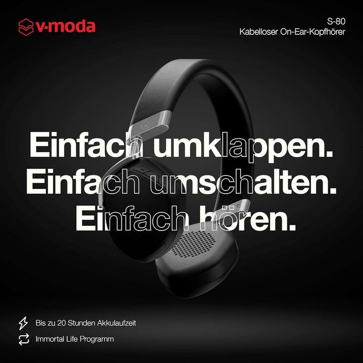 Produktbild V-Moda S-80 (20 h, Kabellos)