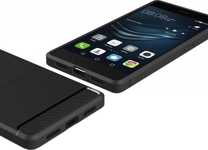 Produktbild Screenguard Huawei P9 Lite Hülle Carbon Brushed Soft TPU (Huawei P9 Lite)