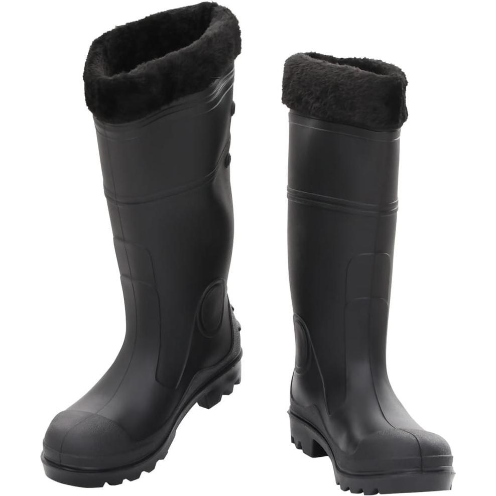 Thumbnail - VidaXL, Herren, Gummistiefel, Gummistiefel mit Herausnehmbarem Innenfutter Gr. PVC, Schwarz, (39)
