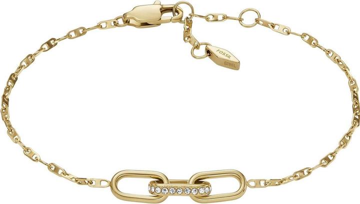 Fossil Heritage Armband (19 cm, Edelstahl, Glas)