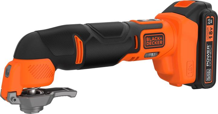 Actual product image Black & Decker 18 V multifunctional tool, 1A charger, 1x 2.0 Ah battery, 20 pcs accessories, kit box