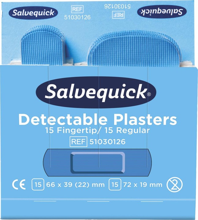 Produktbild Salvequick Refill Pflaster-Strips detectable (30 x)