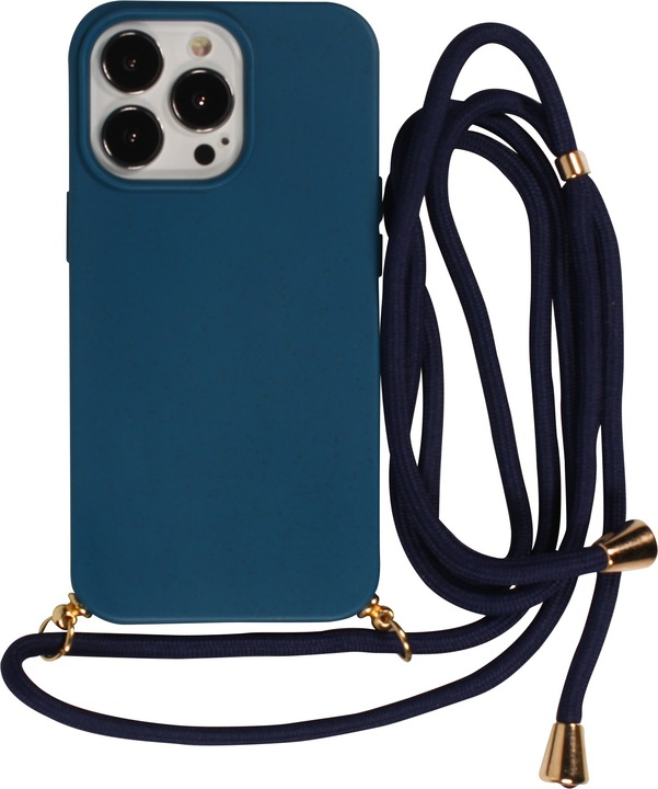 Immagine prodotto PhoneLook Manicotto organico ecologico vegano con catena per cellulare blu
