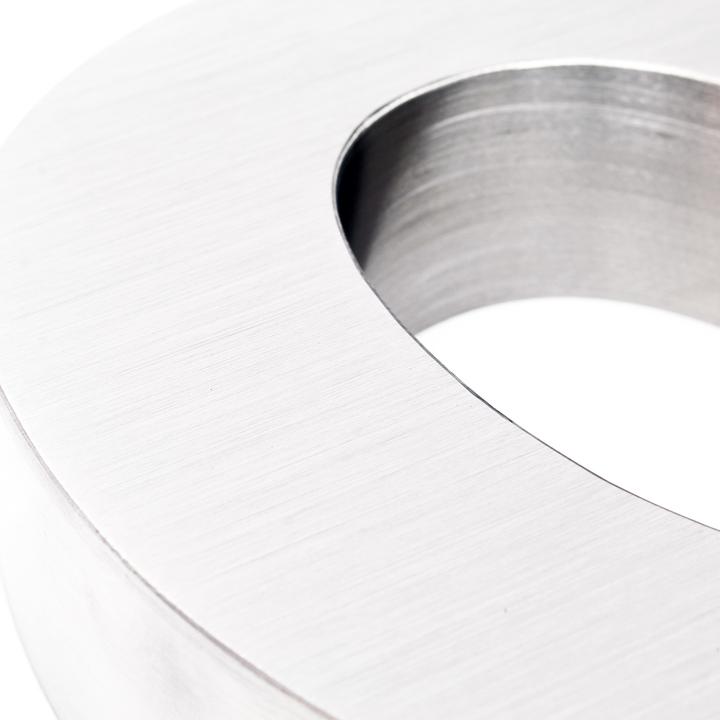 Image du produit Wiltec Plaque Numéro Maison Chiffre "2" 3D 20cm Acier inoxydable Résistant Intempéries Matériel F