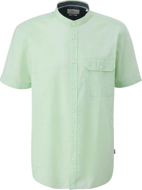 Image du produit S.Oliver Hemd Regular Fit: Hemd mit Stehkragen aus leichtem Strukturmaterial (L)