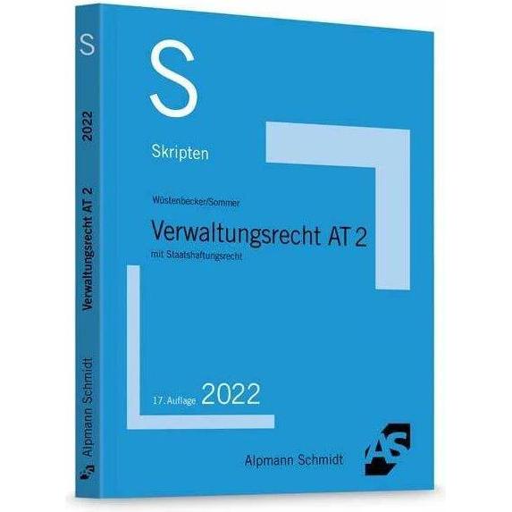 Skript Verwaltungsrecht AT 2, Fachbücher von Christian Sommer, Horst Wüstenbecker