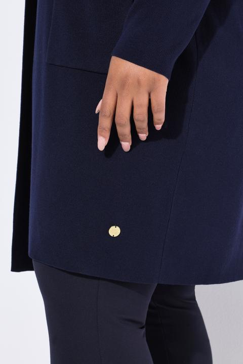 Produktbild Ulla Popken Strickjacke, lange, offene Form, weicher Feinstrick (50, 52)