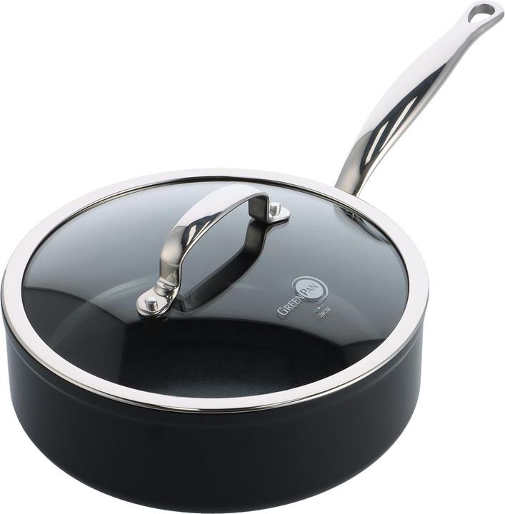 Produktbild Greenpan Barcelona Pro Stoofpan met keramische antikleeflaag met deksel 24 cm (Bräter + Schmortopf, Aluminium, 24 x 15.50 cm)