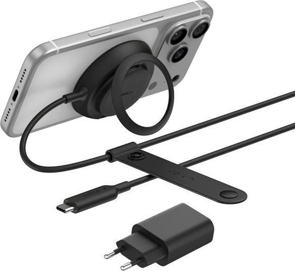 Produktbild Belkin UltraCharge Ladepad Qi2 25W mit Netzteil schw.WIA014kqBK (25 W)