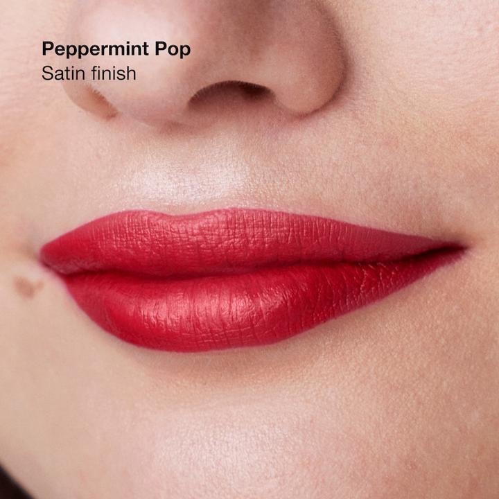 Actual product image Clinique Pop Longwear Lipstick Peppermint Pop - Satin 3.9g (Peppermint Pop)