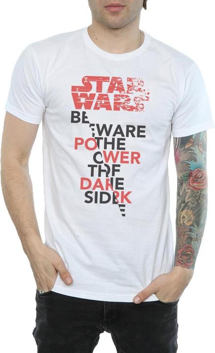 Actual product image Star Wars Mens The Last Jedi Power Of The Dark Side T-Shirt (S)