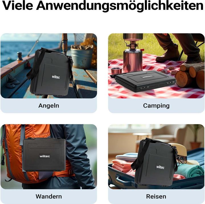 Produktbild Wiltec Universalkoffer 33,2x26,1x49cm wasserdicht Transportkoffer Schutzkoffer