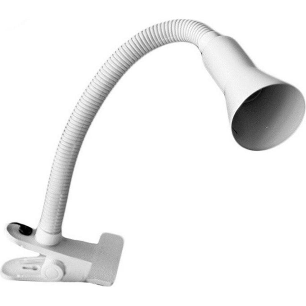 EDM, Lampada da tavolo, Lampada da scrivania con morsetto modello tokyo e14 40w colore bianco (E14)