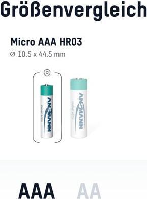 Image du produit Ansmann AAA (2 pcs, AAA, 800 mAh)