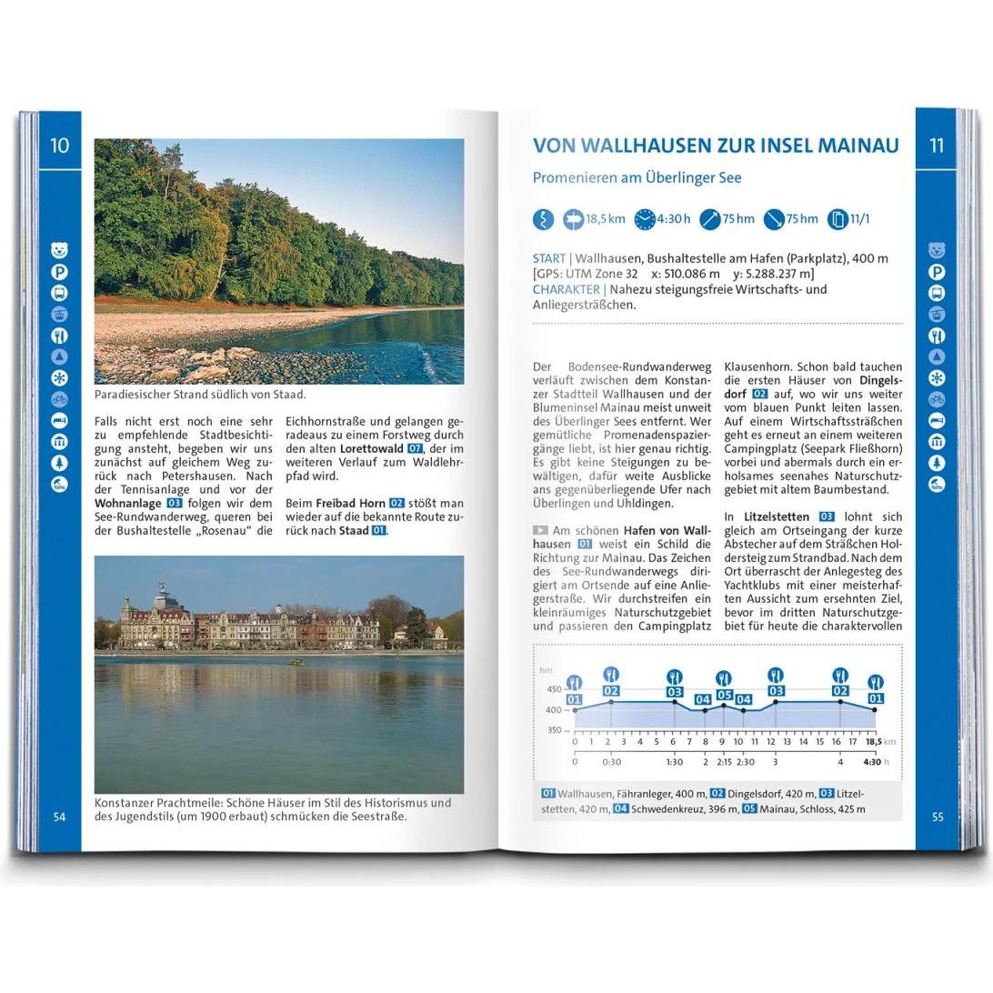 Thumbnail - Wanderführer 5606 Bodensee, 75 Touren, Ratgeber von Franziska Baumann