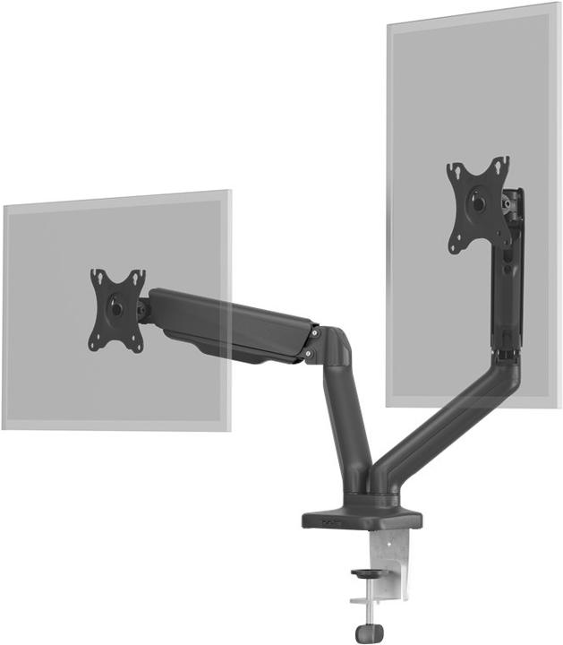 Actual product image Goobay Double monitor mount with gas pressure spring (Table, 32", 9 kg)