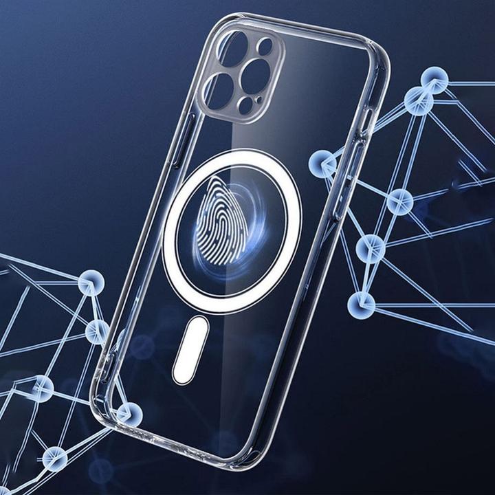 Productafbeelding OEM Transparant Mag Cover hoesje met camerabeveiliging, MagSafe-compatibel voor IPHONE 12 (Apple iPhone 12)