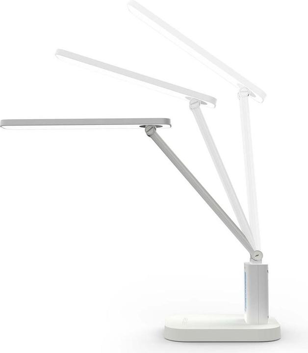 Produktbild Nedis LED-Schreibtischlampe | Dimmbar | 3 Licht-Modi | 220 lm | Wiederaufladbar | DimmSchalter | Wei (220 lm)