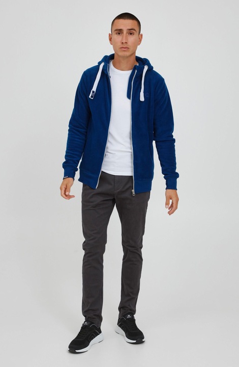 Actual product image Solid Loki Men's Fleece Jacket Zip-Hoodie (L)