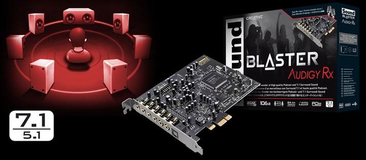 Image du produit Creative Sound Blaster Audigy Rx (PCI-E x1)