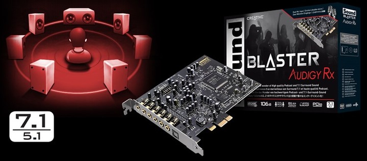 Image du produit Creative Sound Blaster Audigy Rx (PCI-E x1)