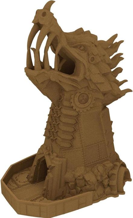 Produktbild Feldherr 3D Würfelturm Clockwork Monster gold – modular & detailliert (Kunststoff)