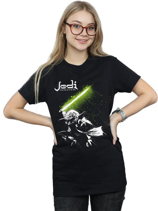 Immagine prodotto Star Wars Yoda Jedi Master Maglietta Ampia Donna (M)