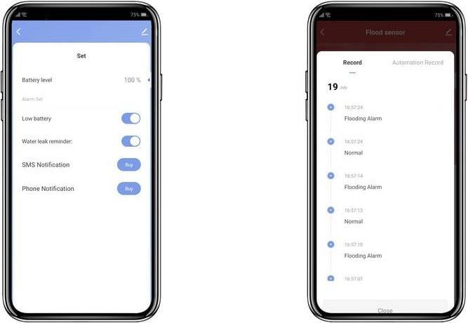 Produktbild Sygonix SY-6515318 Funk-Wassermelder mit App-Steuerung batteriebetrieben