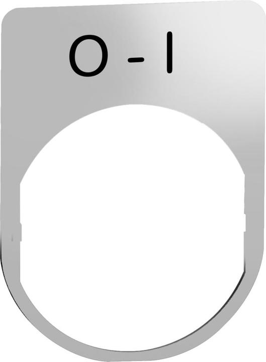 Actual product image Schneider Electric Label holder 30x40mm, with lettering ZBYM2178