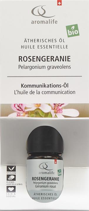 Actual product image Aromalife TOP Rosengeranie Ätherisches Öl Bio