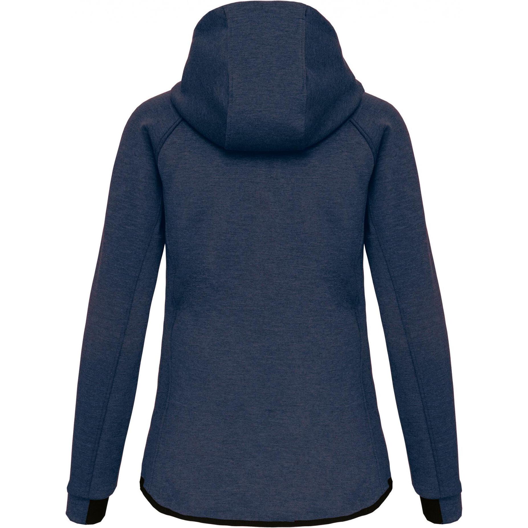 Thumbnail - Proact, Damen, Pullover, Sweatshirt zipper mit kapuze Damen, Grau, (L)