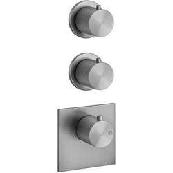 Thumbnail - Gessi, Badarmatur, 316 Fertigmontage-Set Unterputz-Thermostat, vertikalen Montage, 2 separate Wege, einzelne Rose