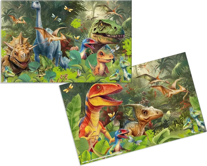 Produktbild Herma 3 Schreibtischunterlagen Karton Dino World (55 x 35 cm)